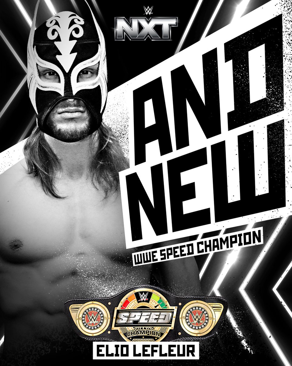 #ANDNEW

<a href="/ElioLeFleurWWE/">Elio LeFleur 🌸</a> is the NEW Men’s Speed Champion! 💨