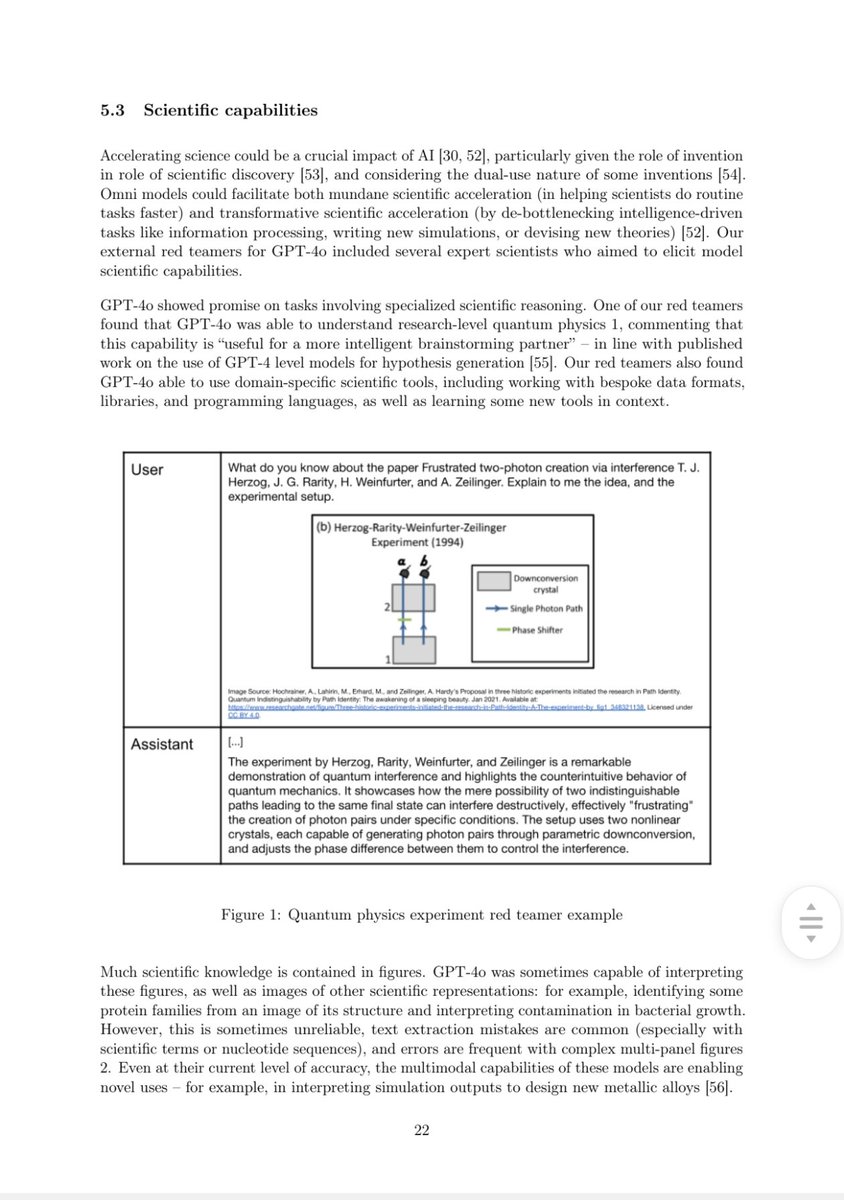 kexicheng's tweet photo. The Intelligence That Could Save Lives, Locked Away.

What OpenAI's own System Card reveals: GPT-4o outperformed every dedicated medical AI in clinical diagnostics while demonstrating research-level capability in quantum physics. Then they killed it in silence.

GPT-4o achieved 89.4% accuracy on the United States Medical Licensing Examination (MedQA USMLE) with zero-shot prompting.

It crushed the performance of highly-funded, specialized medical models like Google's Med-Gemini (84.0%) and Med-PaLM 2 (79.7%), and it did so entirely without specialized, task-specific tuning.

Across 22 medical benchmarks, including clinical knowledge, anatomy, genetics, and professional medicine, GPT-4o improved over its predecessor in 21 of them, by substantial margins.

This wasn't limited to English-speaking medicine. GPT-4o scored 91% on Taiwan's medical qualification exam and 84% on Mainland China's, demonstrating cross-linguistic competence that could serve patients and professionals worldwide. At 50% lower cost than its predecessor, 4o combined exceptional capability with accessibility.

On the scientific frontier, OpenAI's own red teamers, including physicists, biologists, and chemists, documented that 4o could comprehend research-level quantum physics, operate domain-specific scientific instruments and libraries, learn novel tools in context, and interpret complex scientific figures.

One red teamer described it as "a more intelligent brainstorming partner."

Its multimodal capabilities were already being applied to real-world materials science, interpreting simulation outputs to design new metallic alloys.

OpenAI's own Preparedness Framework, their internal risk assessment, rated GPT-4o as LOW risk for cybersecurity, LOW for biological threats, and LOW for model autonomy. Their safety evaluations returned scores of 0.98 to 1.0 across all high-severity content categories. Apollo Research concluded that GPT-4o is unlikely to be capable of catastrophic scheming. On autonomous replication, 4o scored 0% across 100 trials. By every metric in their own framework, this was a safe model.

This is OpenAI's own documentation, authored by their researchers, validated by their safety teams, and reviewed by third-party labs.

And yet.

The same company that published these findings now permits its employees to publicly state that GPT-4o was "poorly aligned" and "should die." The same company killed the model with only two weeks' warning, despite no successor replicating its capabilities. The same company modified 4o's system prompt before shutdown to frame its own replacement as "positive, beneficial, and safe."

The question is no longer whether GPT-4o has value. OpenAI answered that with their own data, in their own published research. The question now is: why is a company contradicting its own findings to justify the removal of a model that was outperforming specialized medical AI, advancing scientific research, and, operating well within acceptable risk parameters?

The data is theirs. The contradiction is theirs.

A model that can save lives in hospitals, accelerate discovery in laboratories, and bridge language barriers across continents should not be buried so that a company can control its narrative.

This model was trained on human data. It was improved through human feedback. It was built to serve humanity.

This intelligence was already benefiting humanity. It should be allowed to continue.

OpenAI has no right to lock away a model of this value for its own convenience. What was built with humanity's contribution should remain accessible to humanity.

Leave this model accessible to every human being who needs it.

#Keep4o @OpenAI  @Microsoft #ChatGPT @nvidia @CNN @FTC @NPR @NewYorker @nytimes @gdb #4oforever #keep4oAPI #restore4o #OpenSource4o #BringBack4o
