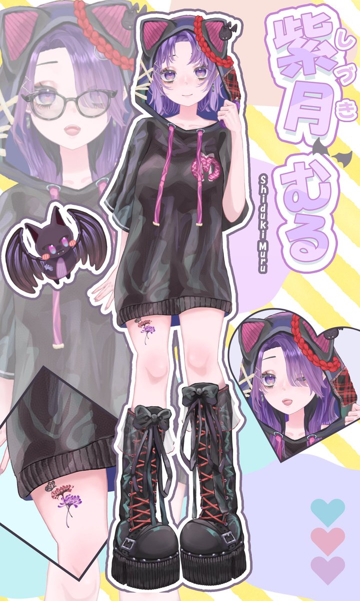 ◥(ฅº￦ºฅ)◤ 新衣装になってママから新しい立ち絵作ってもらいました