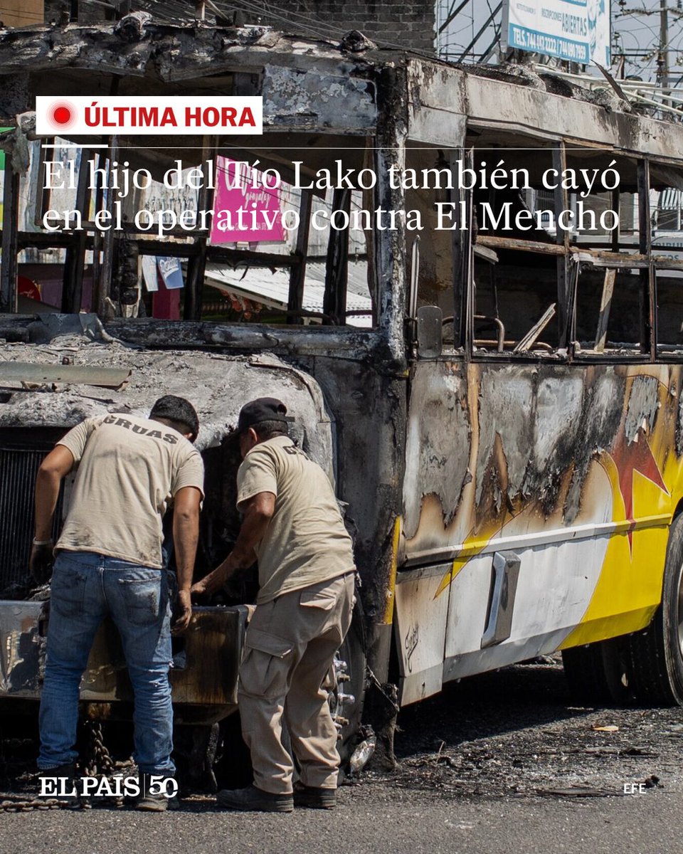 🔴 ÚLTIMA HORA | El hijo del Tío Lako también cayó en el operativo contra El Mencho

📌 Rubén Guerrero, cercano al líder criminal, se encontraba con él al momento de la intervención de las fuerzas federales, según ha confirmado EL PAÍS

🖋️ <a href="/rodrigosoriann/">Rodrigo Soriano</a>
 dozz.es/pl84e15