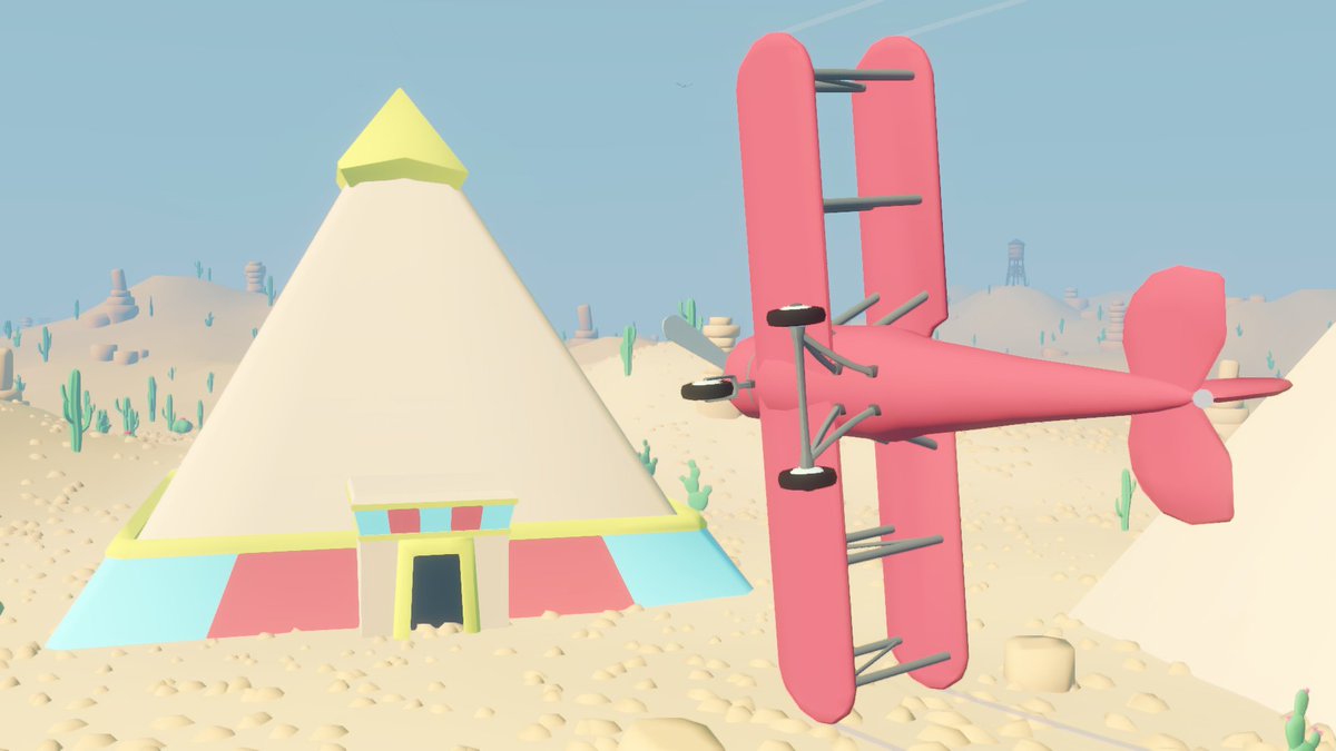 SkywardFM's tweet image. Pocket Flight seems like it is going to specialize in rewarding players to wander and find interesting landmarks on each map. In the demo we wander the desert finding pyramids, fields of massive bones and more. #flightsim #indiegame #SteamNextFest @JustPocketGames
1/2