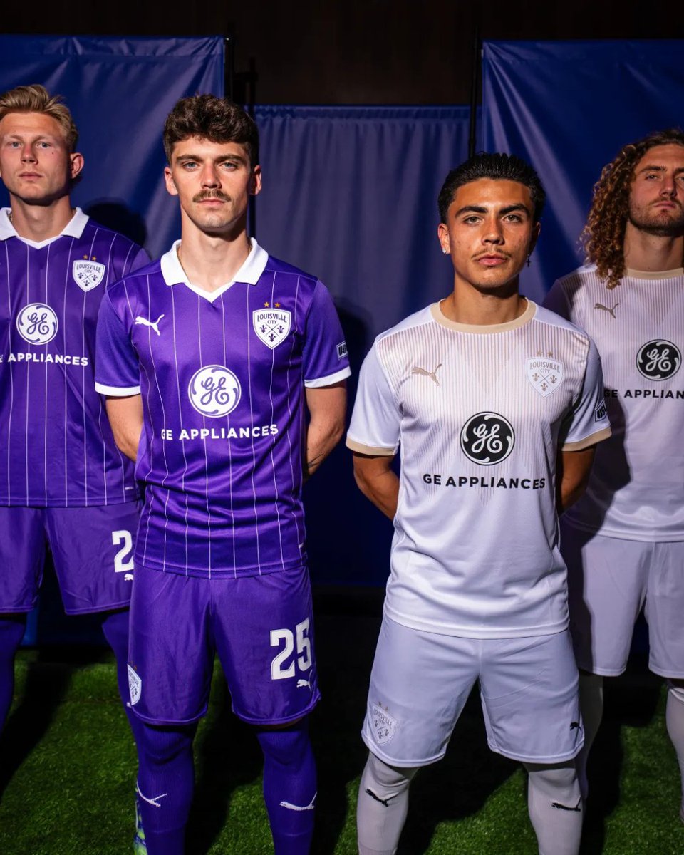 🇺🇸 Louisville City FC 2026 kits x Puma. The home shirt features