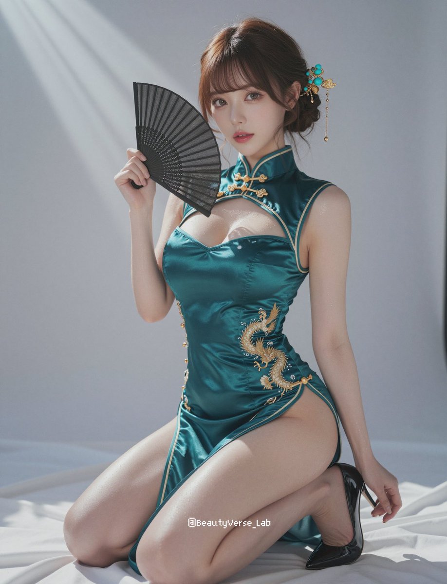 BeautyVerse_Lab's tweet image. 💚
—
Dear algorithm, these are SFW AI-generated illustrations.