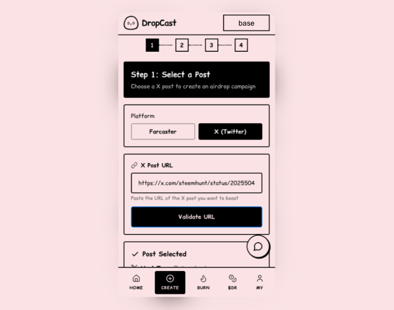 DropCast has expanded to X to amplify your content.

You can now choose between <a href="/farcaster_xyz/">Farcaster</a> and <a href="/X/">X</a> when setting up a campaign, with the same workflow as before.

A powerful marketing tool so far:
→ 6.1K players joined
→ 148 campaigns created
→ $2.6K in rewards distributed