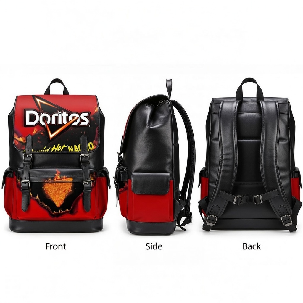 LouisBlueEyes84's tweet image. Yo @Doritos , you guys need to make a limited Collectors Edition leather backpack. i used grok to see what one would look like, and it looks pretty sick. i guarantee it would sell out. #DoritosNachoCheese #CoolRanch #LeatherBackPack #CollectorsItem #MadeWithGrok #Grok
