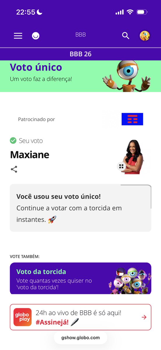 trizbeewb's tweet photo. Quem não deu o voto único, votem!!! #BBB26 #ForaMaxiane https://t.co/zL8hRwK2TZ