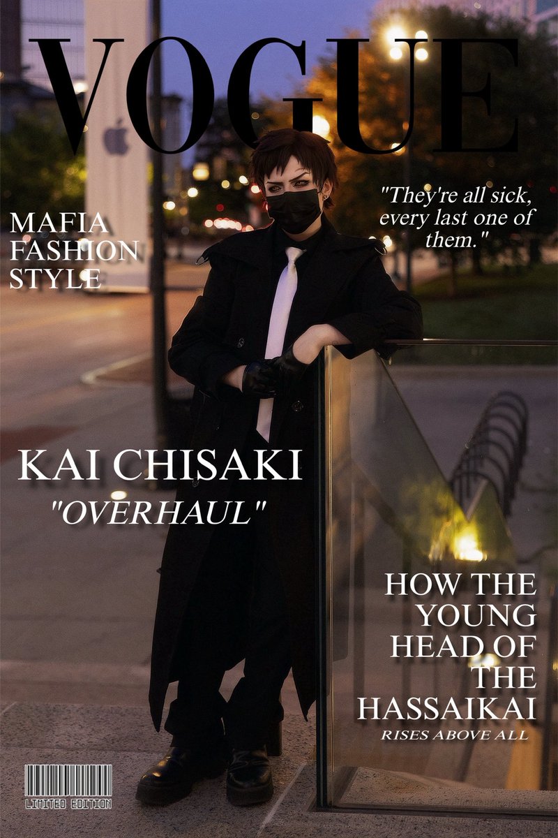 princvtz's tweet photo. Going to finally start posting on here.
Heres a couple photos from my Mafia!AU Kai Chisaki / Overhaul Cosplay ! 

#mhatwt #anitwt #cosplaytwt 🤍 https://t.co/IwGwCoUrGB