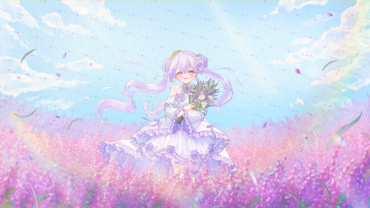 💜周年イラスト公開💜 いつの間にそんな経ってたんだ とびっくり