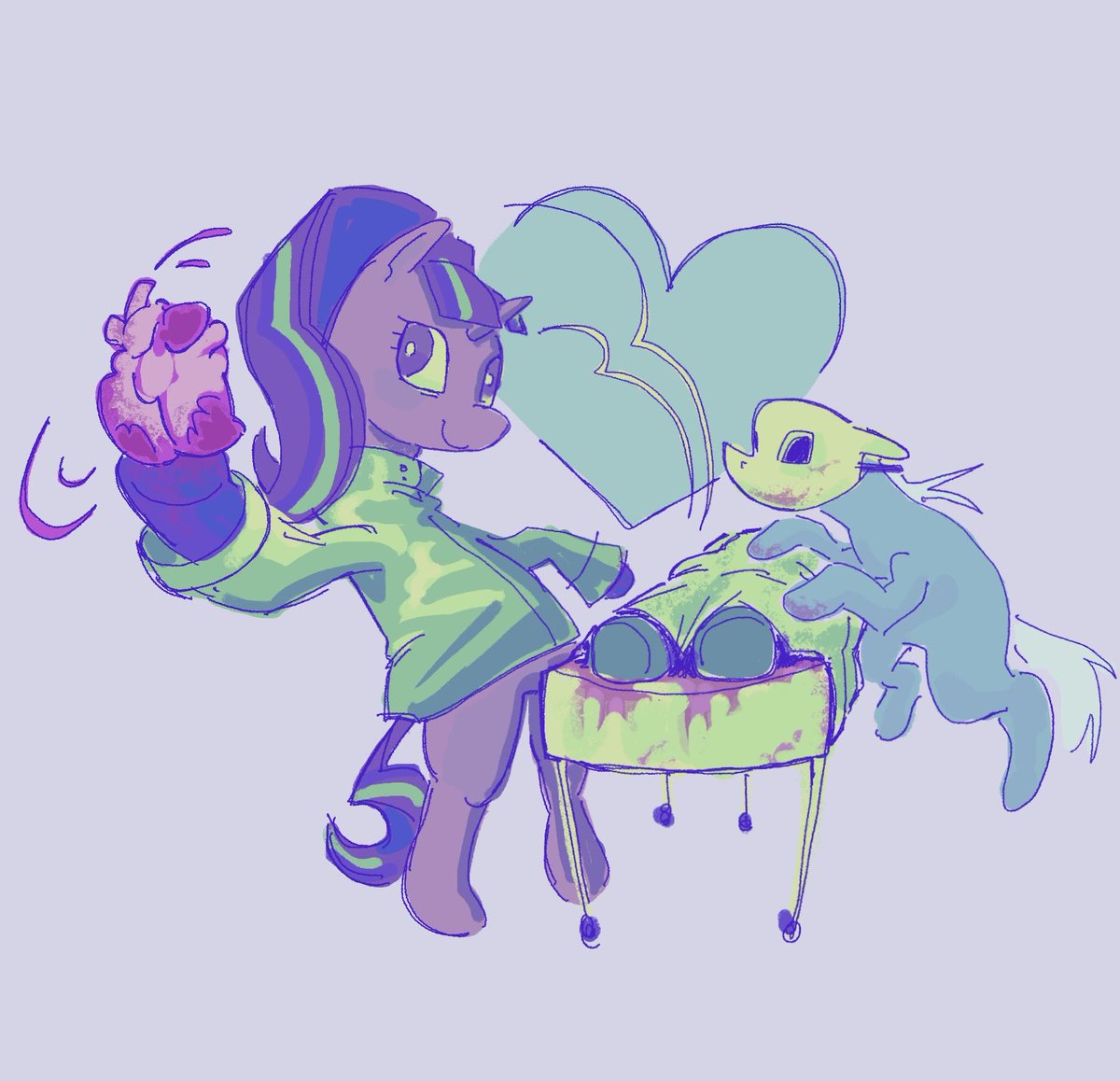 glimmy and mari doodle 😛