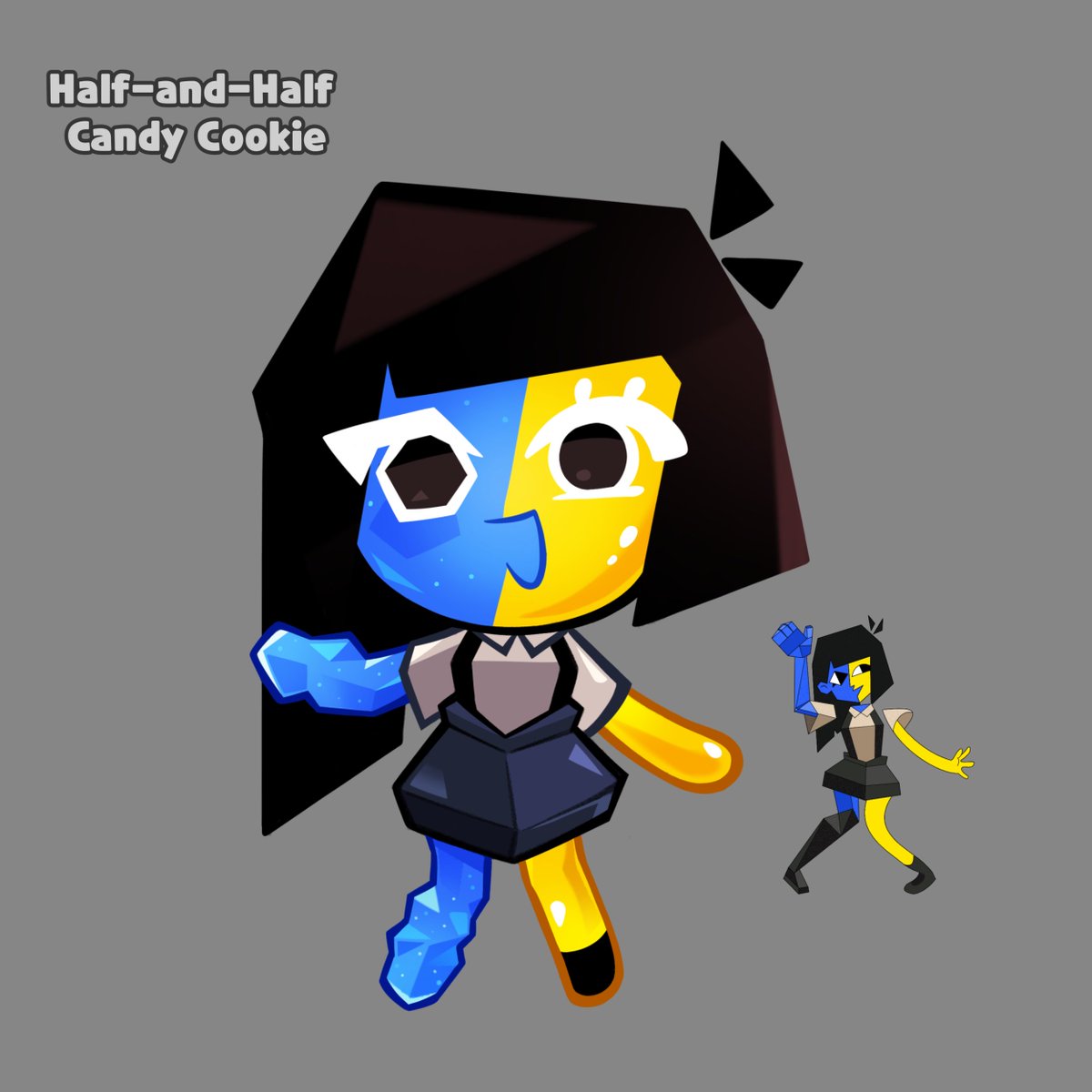 Ena Cookie ... she'd be half rock candy and half gummy ...