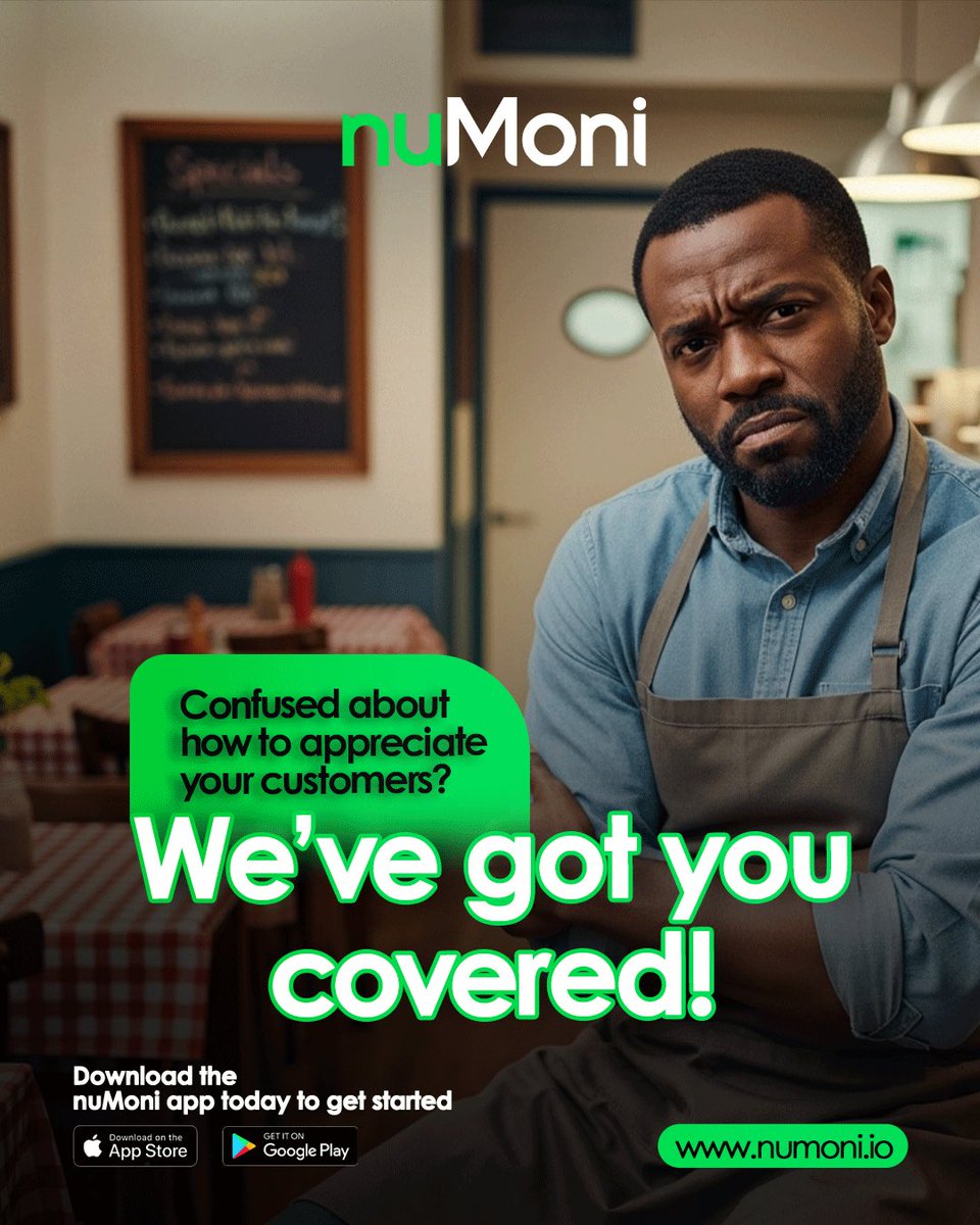 NumoniRM's tweet image. Appreciation should be seamless like the tap of a button.

Download the nuMoni app and sign up as a merchant to enjoy the right tools to appreciating your customers.

#loyaltyprogram #numoni #smartselling