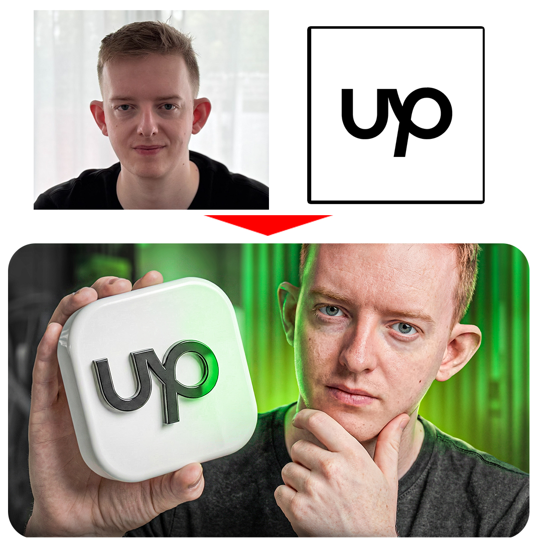 What i hade to start with VS the thumbnail i made.