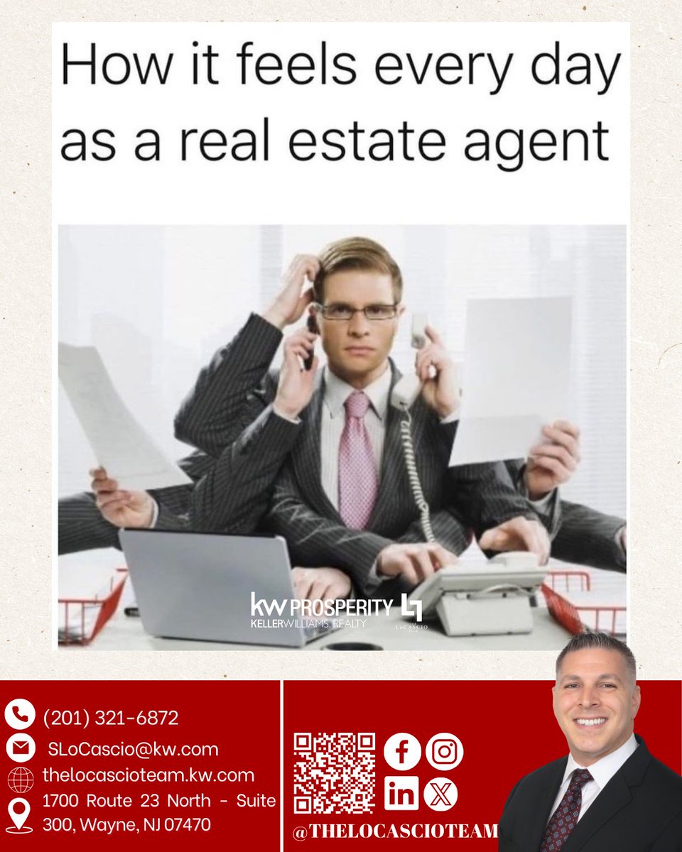 Some days it’s contracts.
Some days it’s calls.
Most days… it’s everything all at once. 😅

Behind every smooth closing is a whole lot of multitasking, negotiating, scheduling, problem-solving, and coffee. ☕📞📑