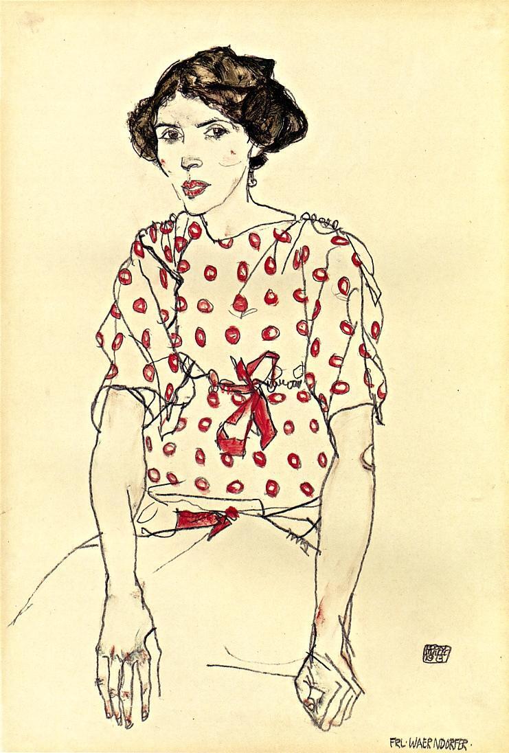 artistschiele's tweet photo. Portrait of Miss Waerndorfer, 1913 #artbots #schiele https://t.co/TacdAzq6AA