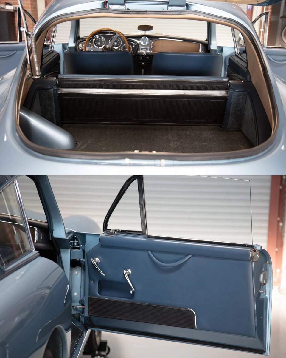 HemmingsNews's tweet photo. 1957 Aston Martin DB Mark III Saloon finished in blue over matching leather, 2.9L inline-six, 5-speed manual, 16" Dayton wire wheels, and factory heritage documentation.
Make An Offer at https://t.co/r1W3CWbg5X
#Hemmings #ClassicAstonMartin #DBMarkIII #BritishAutomotive https://t.co/bUEQQcXYY6