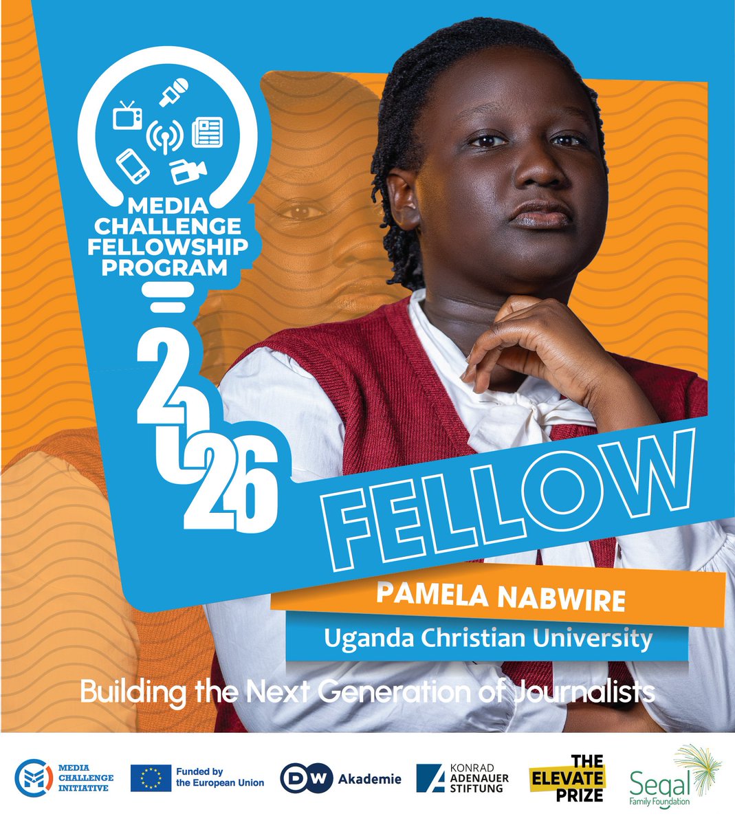 MediaLinkUCU's tweet photo. Congratulations, Nabwire Pamela.
May this MCI Fellowship Program refine your craft, expand your influence, and open doors that only excellence can unlock. https://t.co/Y9TCjBTmmI