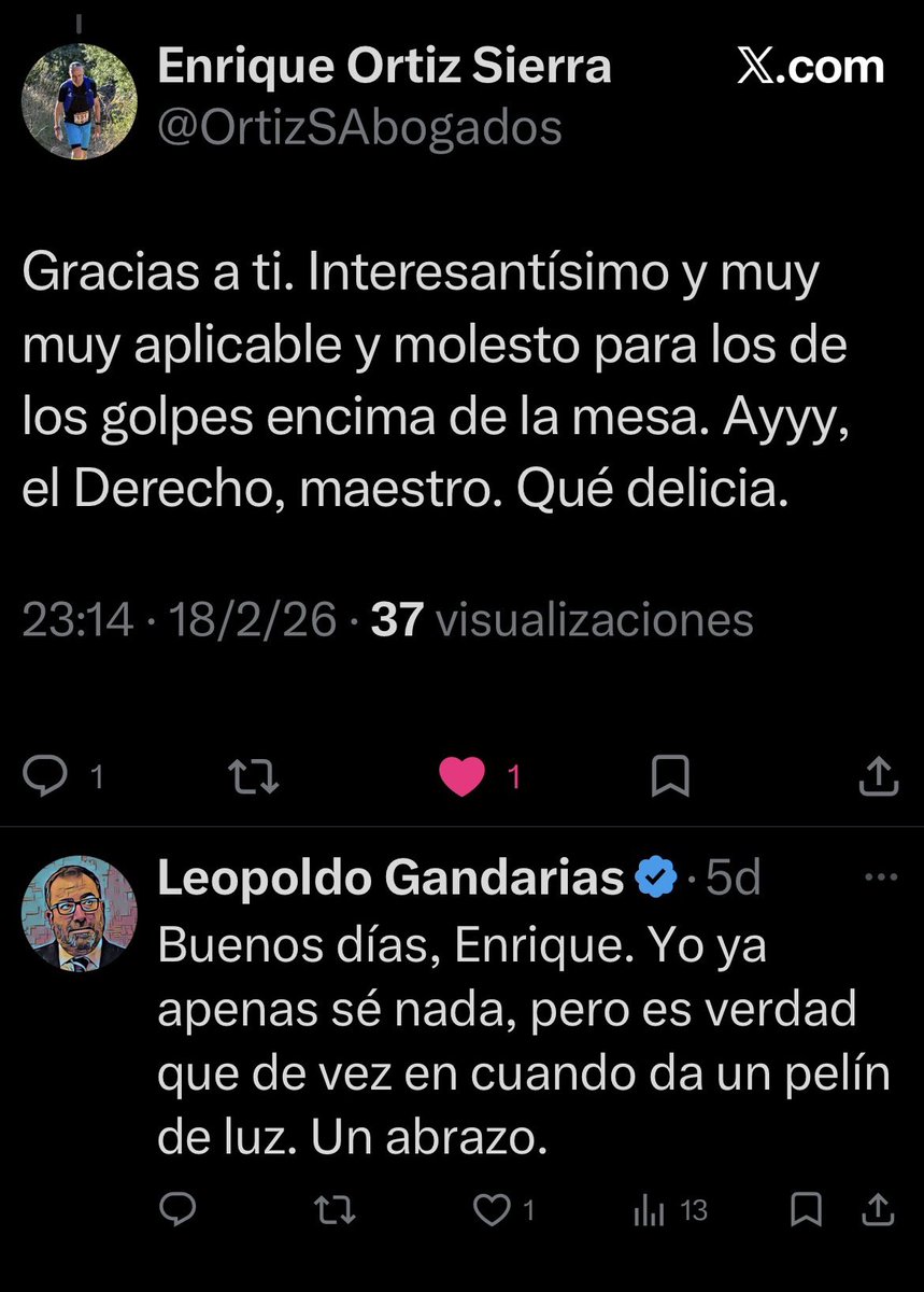 Hace menos de una semana del último abrazo virtual. 

Cuesta creerlo. Siempre amable y generoso (a veces hasta la hipérbole). Un perfecto caballero. Una buena persona; culto y sencillo. Un abogado excelente. Descansa en paz, Enrique.

Qué inmensa putada.