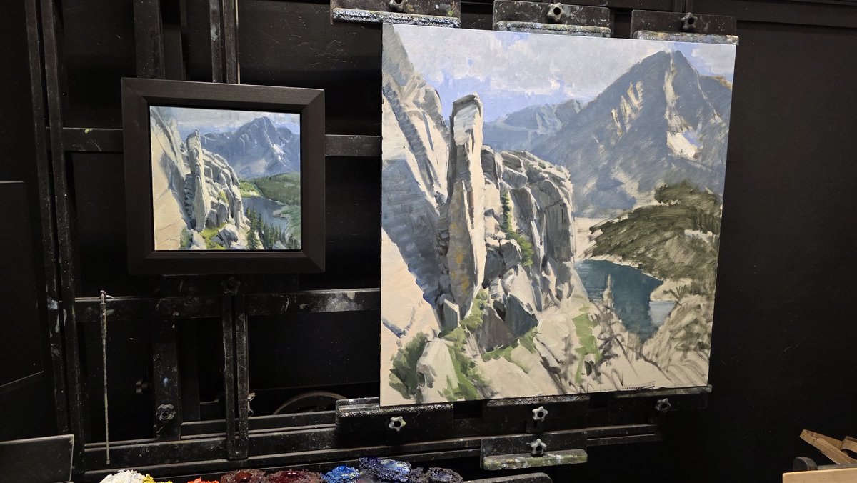 JoshuaBeen's tweet photo. On the easel, today. 

Anyone interested in a time-lapse of it?🤓🤓 https://t.co/TPUFYxbdYu