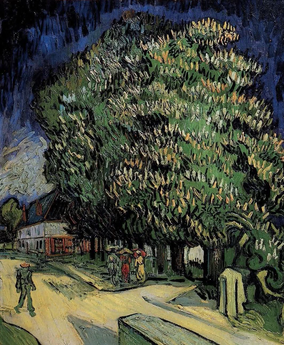 Vincent van Gogh

Chestnut Trees in Blossom 1890