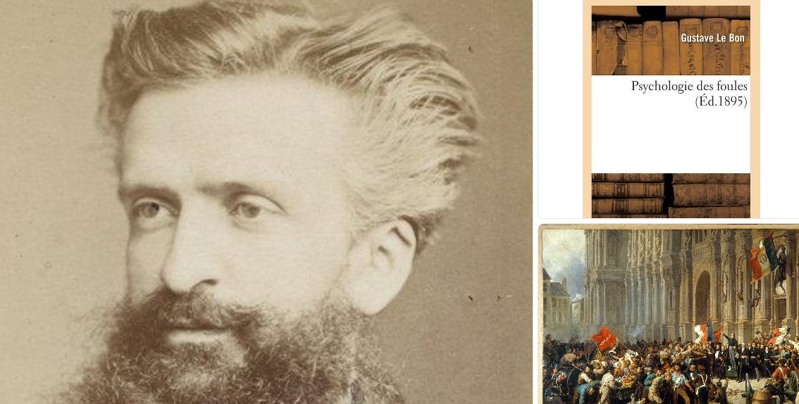 Psicología de las masas. Gustave Le Bon

En 1895, en una Francia todavía marcada por la revolución, la Comuna de París (1871) y el ascenso de los movimientos de masas, Gustave Le Bon publica Psychologie des foules. Su preocupación no es económica, sino psicológica. ¿Qué ocurre