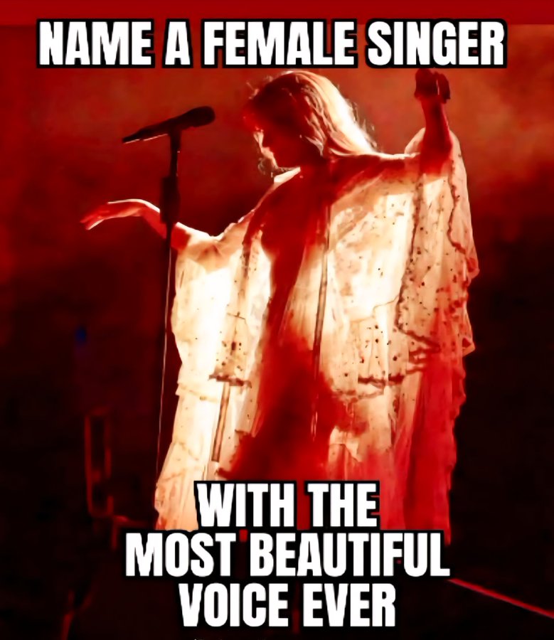 I'll start: Whitney Houston