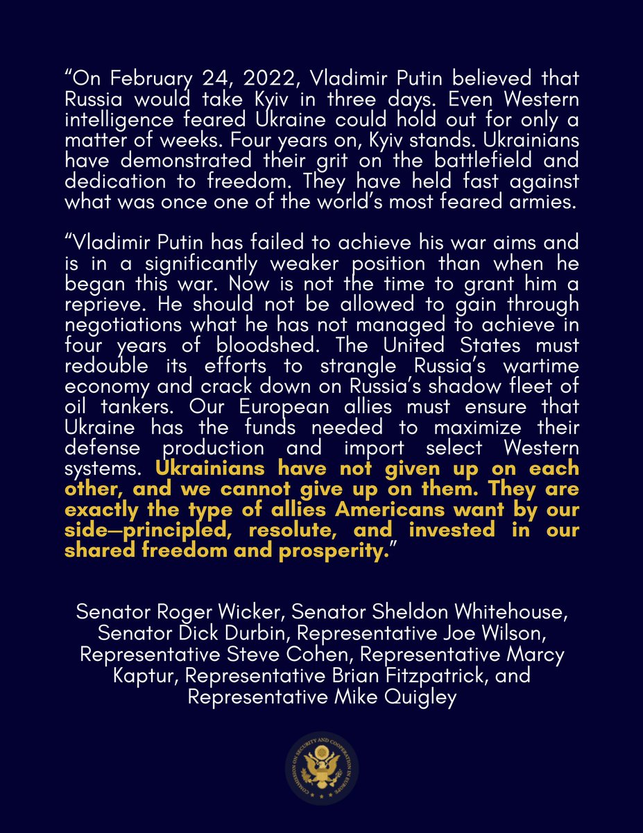 U.S. Helsinki Commission tweet media