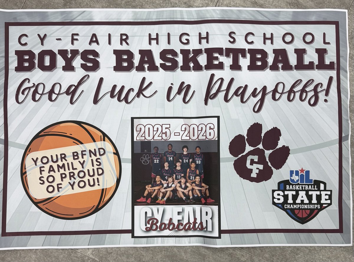 CyFair Men’s Basketball tweet media