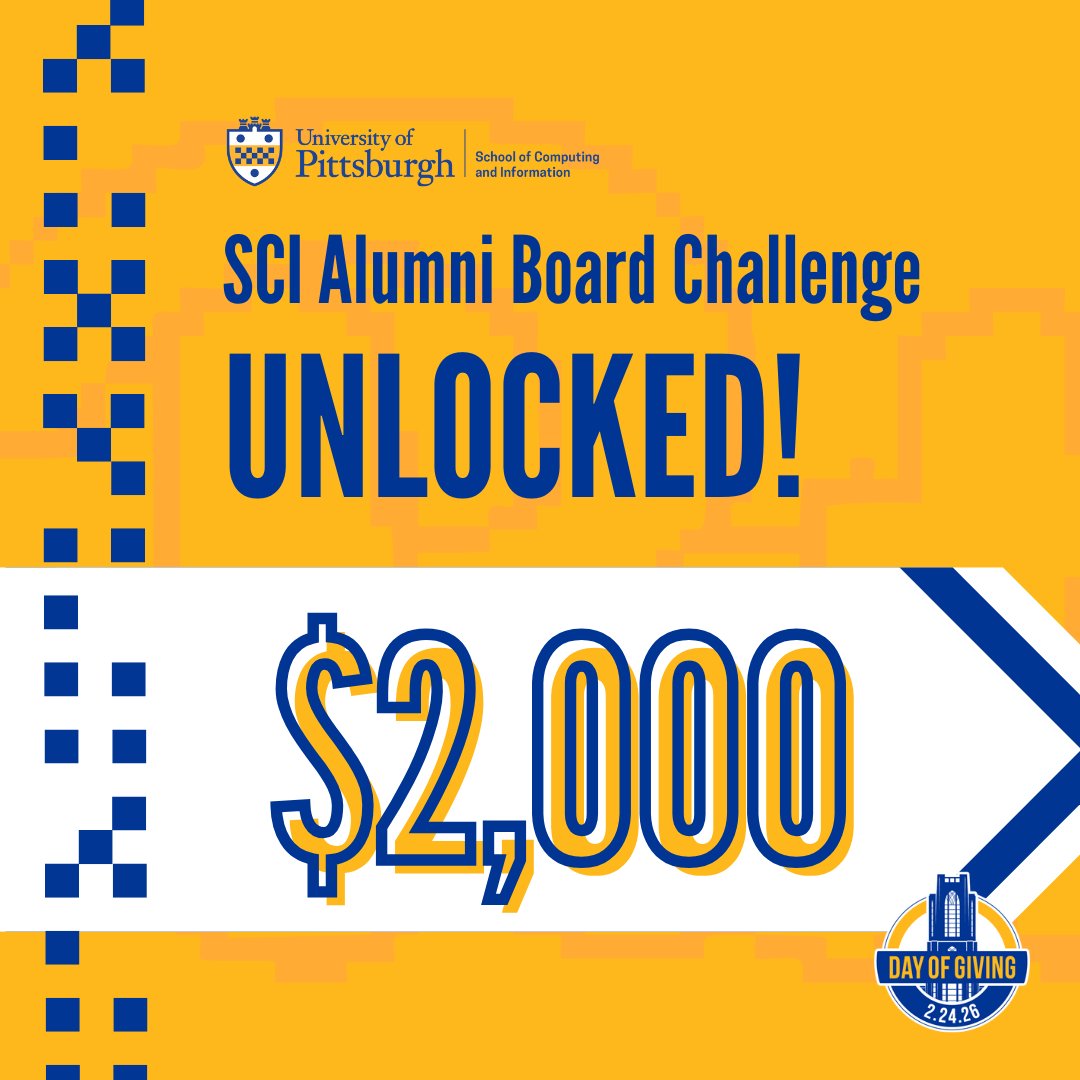 School of Computing and Information tweet media