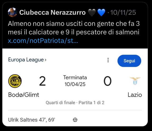 Screen perché ha cancellato e volevo RT