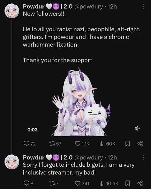 SisyphusIsMe's tweet photo. @shylilytwitch @jschlatt @SMii7Y @MoistCr1TiKaL 
This is a representative of your company and it’s disgusting 
These screenshots are surface level
And another creator, Kirsche is just like her spouting right wing bullshit and should also be dropped
Disgusting https://t.co/ppjrupP5zU
