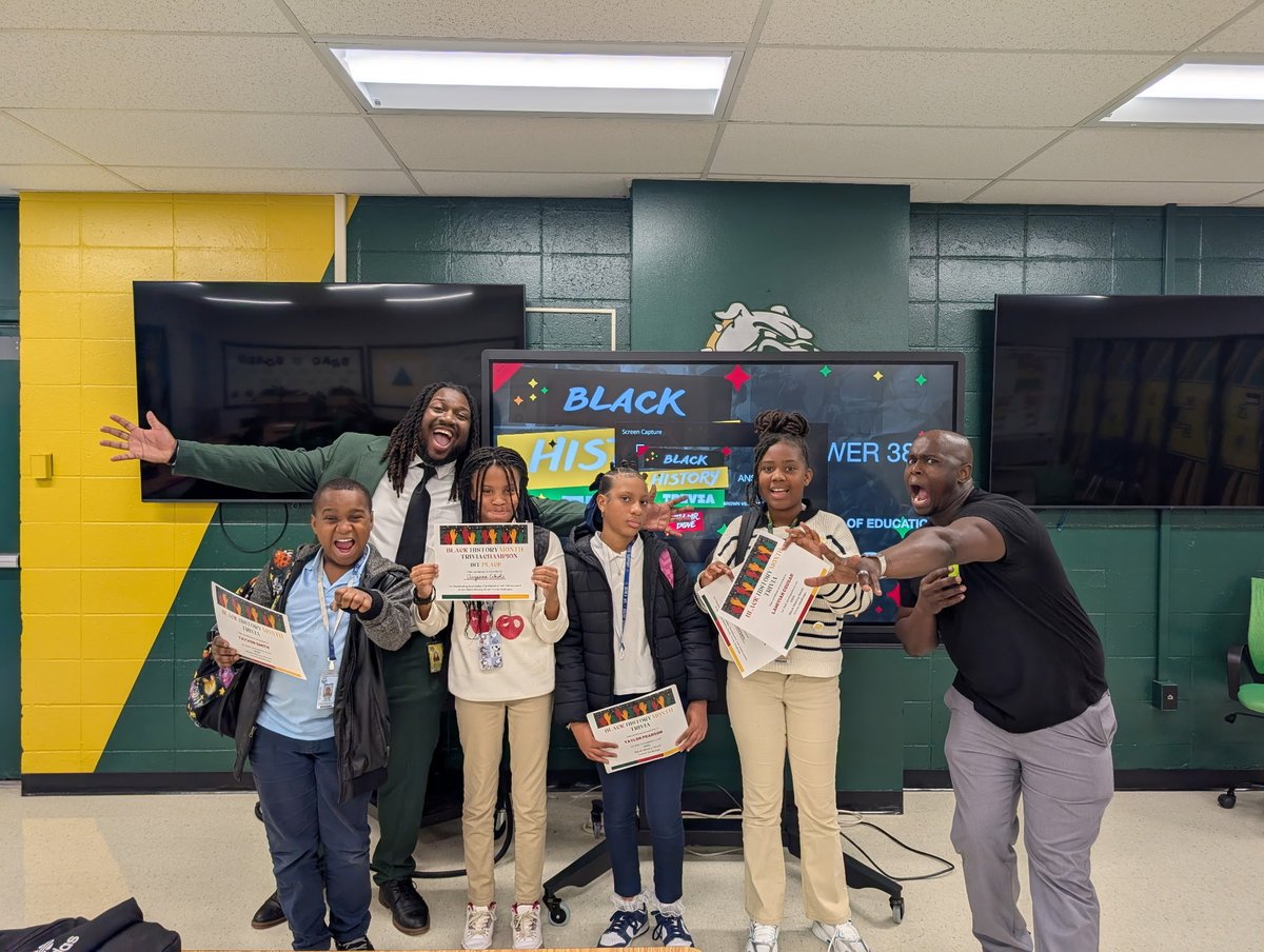 👏🏿 Today, some of our scholars participated in Black History Month Trivia w/ Dove Dupree

🧠 They studied a variety of facts and info to be prepared, then competed against one another for prizes

👨🏿‍💻 Mr. President was there to help encourage scholars &amp; ensure they were ready