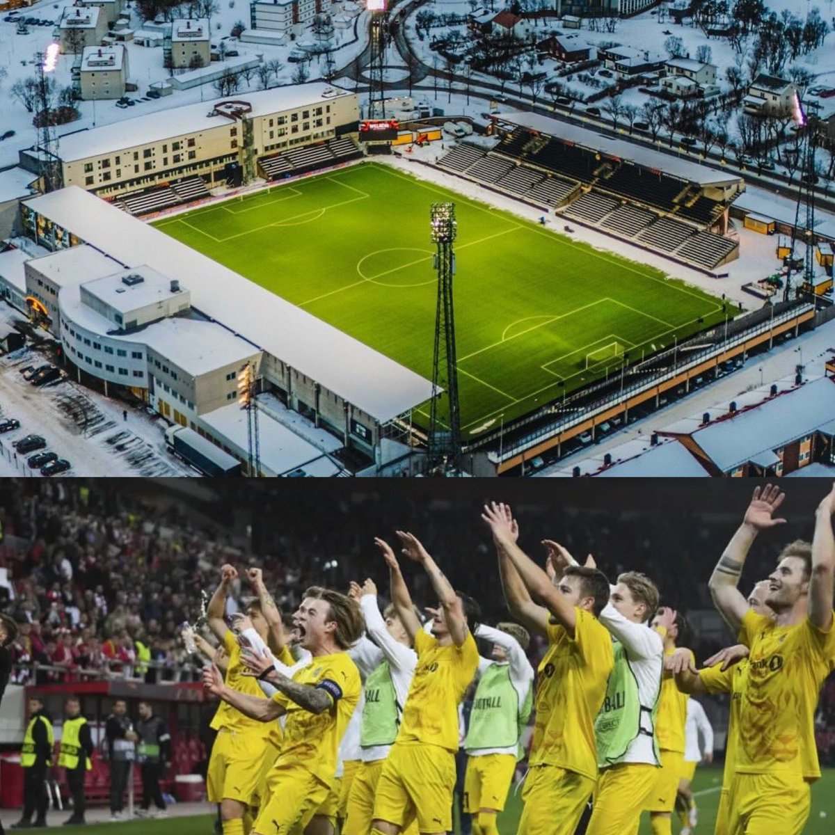 Es espectacular lo que estamos viviendo en esta Champions con el Bodo Glimt. Le empataron al Dortmund, le ganaron al City y al Atleti y acaban de eliminar al Inter, ganándole de local y de visitante. 

En el pueblo viven 55.000 personas (es decir, en la mayoría de estadios de los