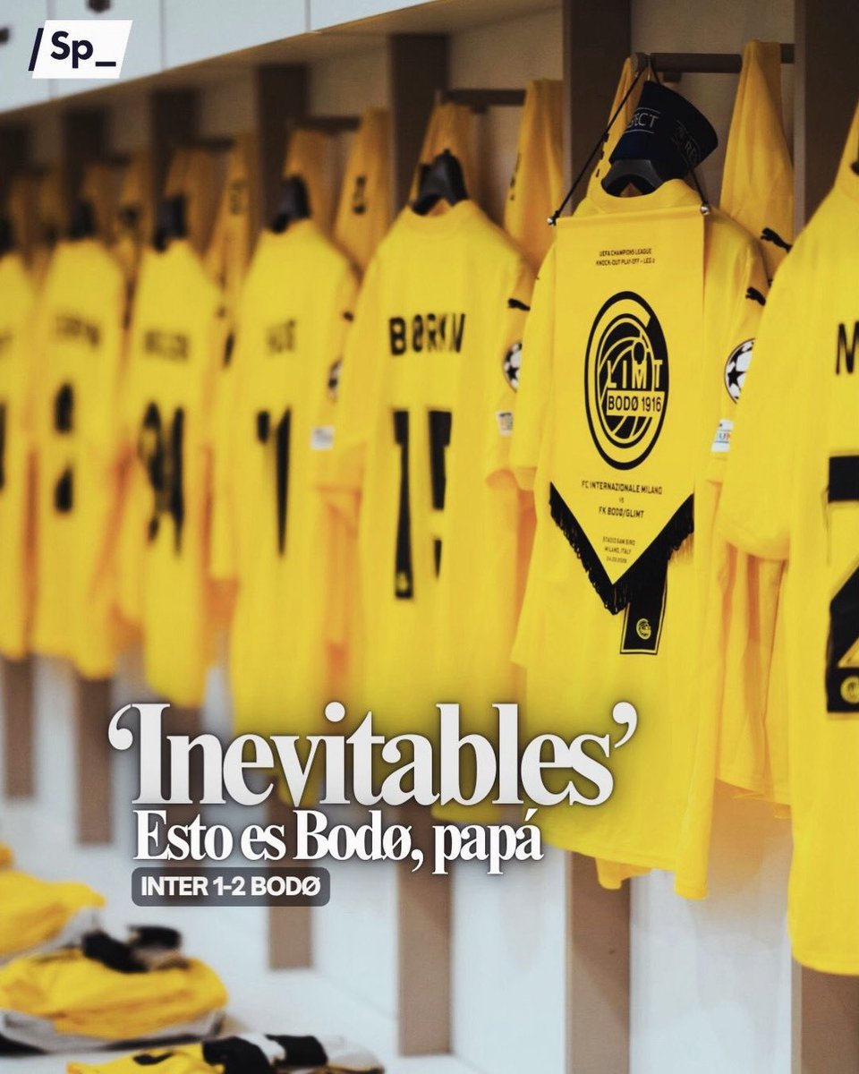 Damas y caballeros, por la presente se les hace saber que el cuento de hadas del Bodø/Glimt progresa adecuadamente. Golearon al Manchester City, ganaron en el Metropolitano y acaban de ganar 2-1 en San Siro. El equipo noruego le ha ganado la eliminatoria 5-2 al subcampeón de