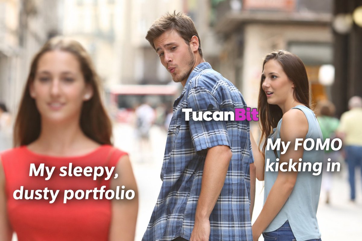 When your portfolio is boring but <a href="/TucanBit/">TucanBit</a>  looks spicy 👀🔥
#CryptoMeme #FOMO