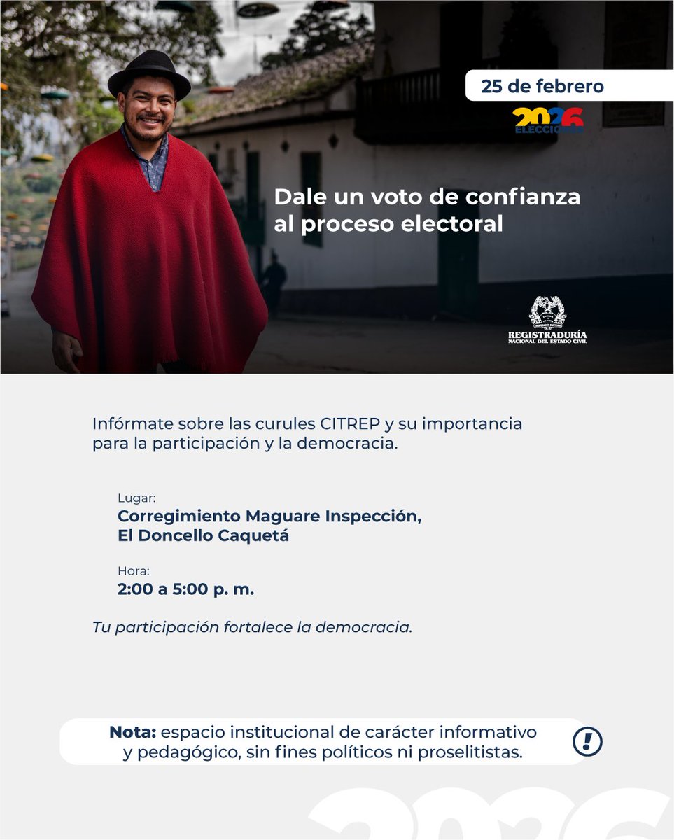 Registraduría Nacional del Estado Civil tweet media