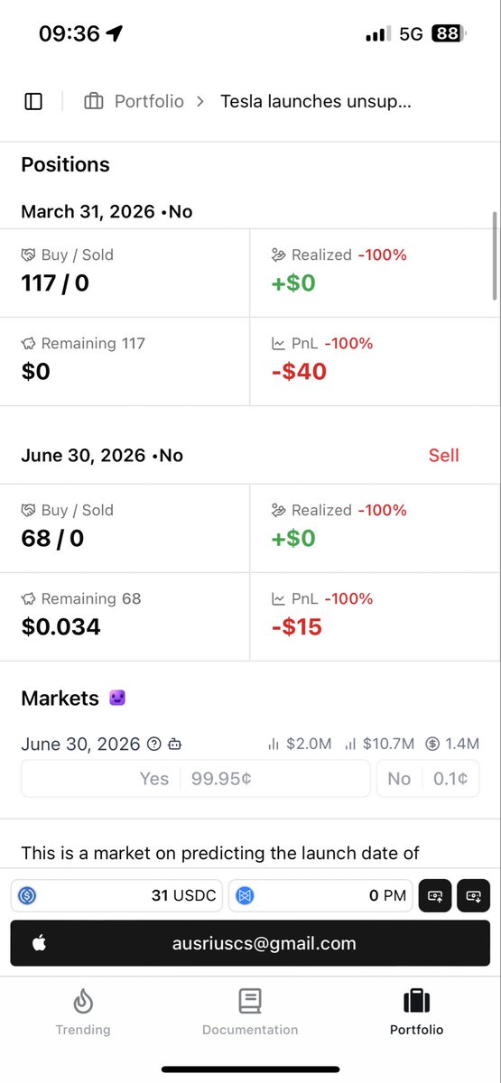 Ausriusg's tweet photo. @Tesla @Tesla @Polymarket @coffeebreak_YT  hugh? Poly is same scummy shit as tesla is with their promisses and shills https://t.co/WPYXcmZC1q