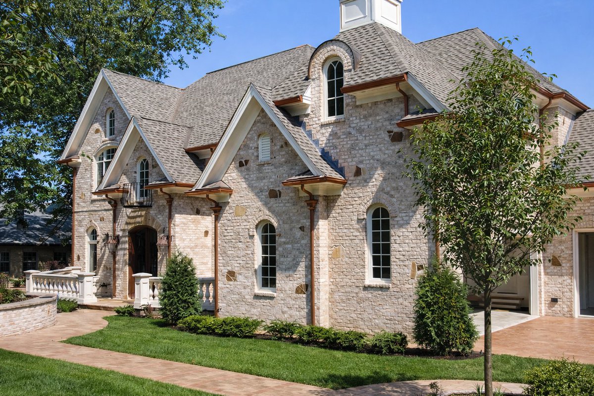 WorldGutter's tweet photo. Refined lines. Timeless protection. ✨
These K-style copper gutters add a bold architectural edge to this stunning stone exterior.
See our full list of products at https://t.co/4IVk3bL1Gd
#KStyleGutters #CopperGutters #ArchitecturalCopper #LuxuryExteriors #CustomCraftsmanship https://t.co/9kHdOuiT94