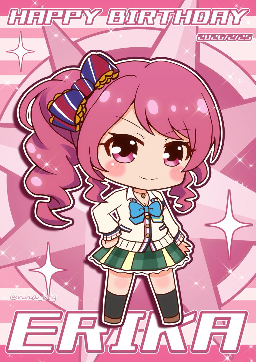 nna_btg's tweet photo. エリカ！ お誕生日おめでとう！！🎉🎂✨㊗️

#バトガ #雨谷エリカ生誕祭2026
#雨谷エリカ生誕祭 #雨谷エリカ
#バトルガールハイスクール https://t.co/W2T1DUA3hB