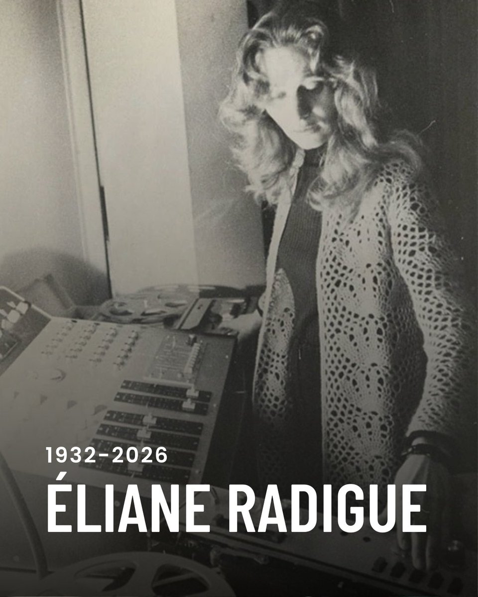 Rest in peace, Éliane Radigue. 

"A major figure in musical creation has left us," the Paris-based experimental music center INA GRM posted on Instagram.

The French composer and musique concrète legend was 94.