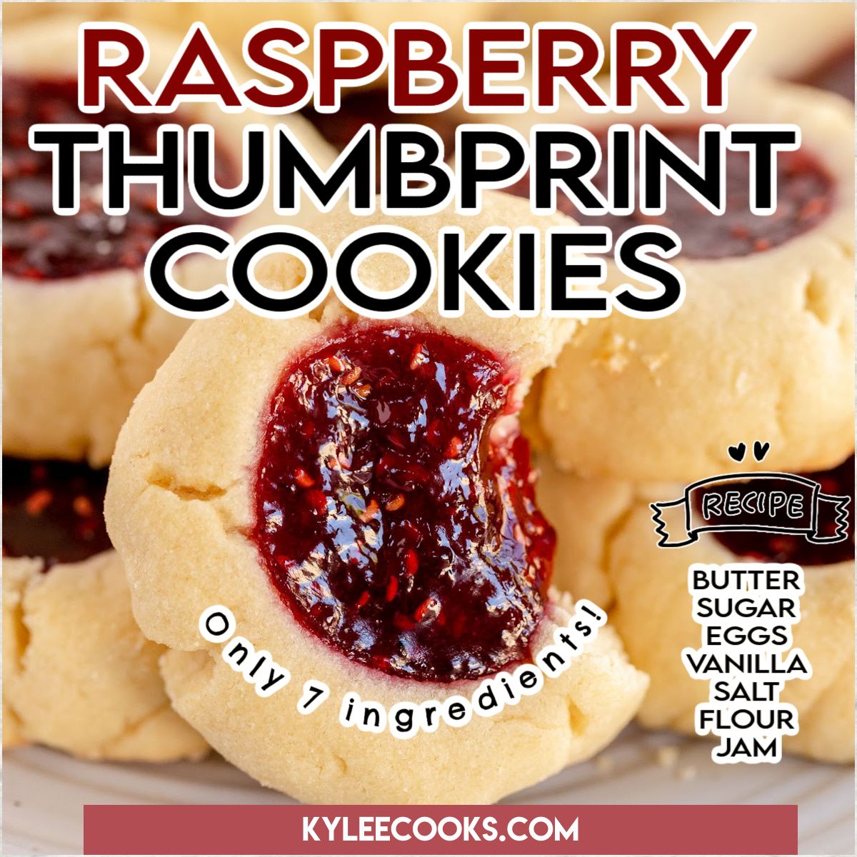kyleecooks's tweet image. Just 7 ingredients, and super easy to make - this raspberry thumbprint cookie recipe will be a favorite you'll make over and over. #cookies #baking #raspberry #kyleecooks  kyleecooks.com/thumbprint-coo…