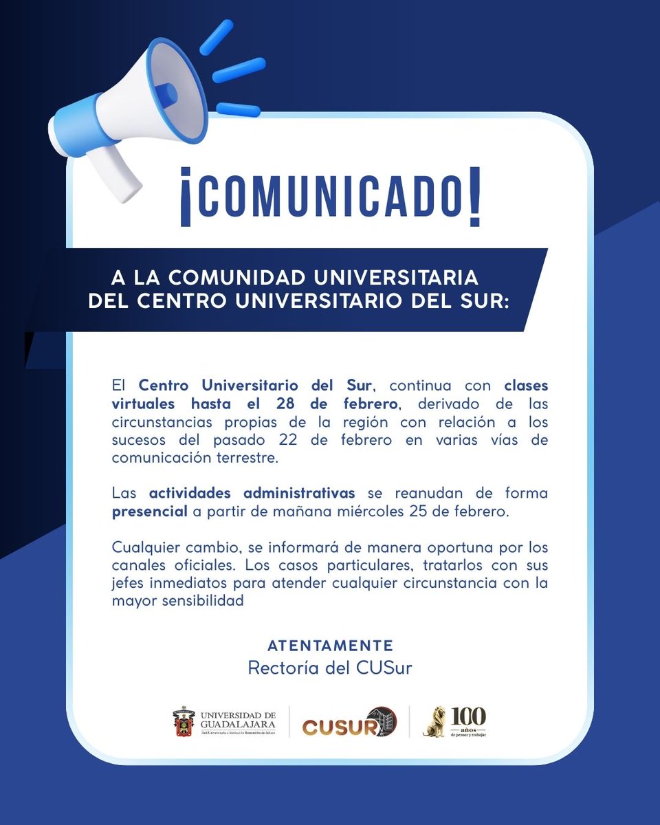 Centro Universitario del Sur tweet media