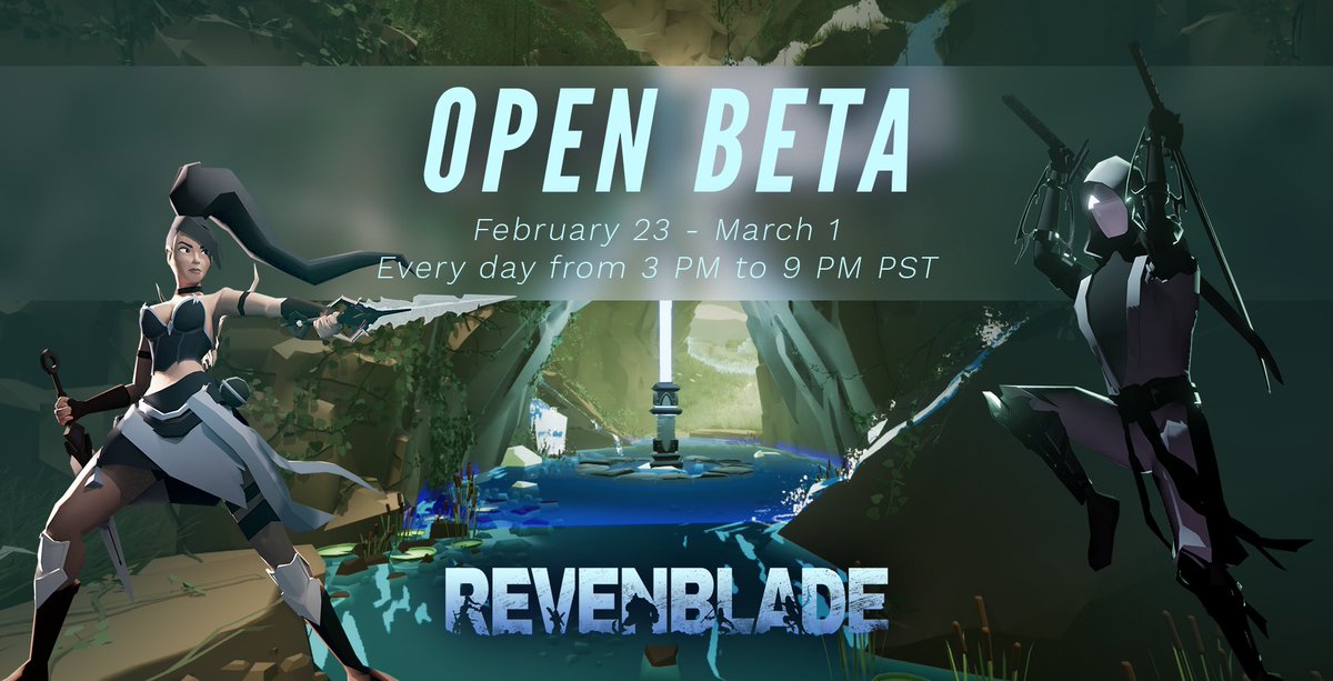 RevenBlade's tweet photo. Day two of open beta kicks off in ONE HOUR! Perfect time to call your friends to come play RevenBlade! #NextFext #indiegames https://t.co/MdiNLlr2Ll