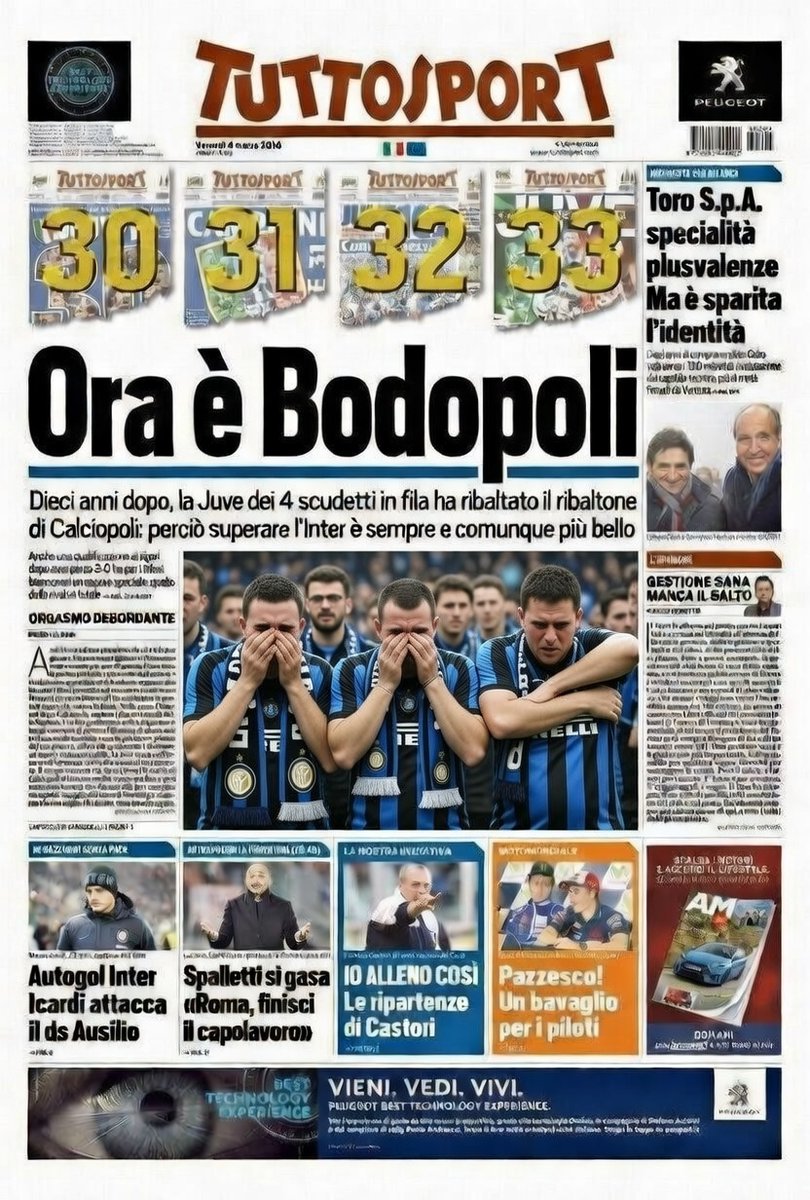Domani in edicola #InterBodo