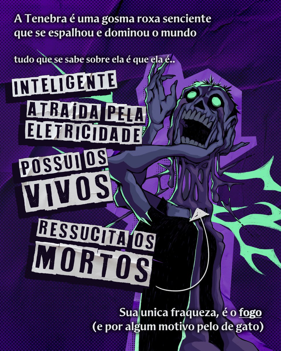 Sorrisos Ensanguentados, Gambiarras Mequetrefes e Mortos-vivos Desajustados.

Aqui você (sobre)vive em um mundo que acabou há 300 anos entre muito lixo, sangue e glitter. ✨

#TenebraRPG #rpg #rpgbrasil #punk #scrappunk