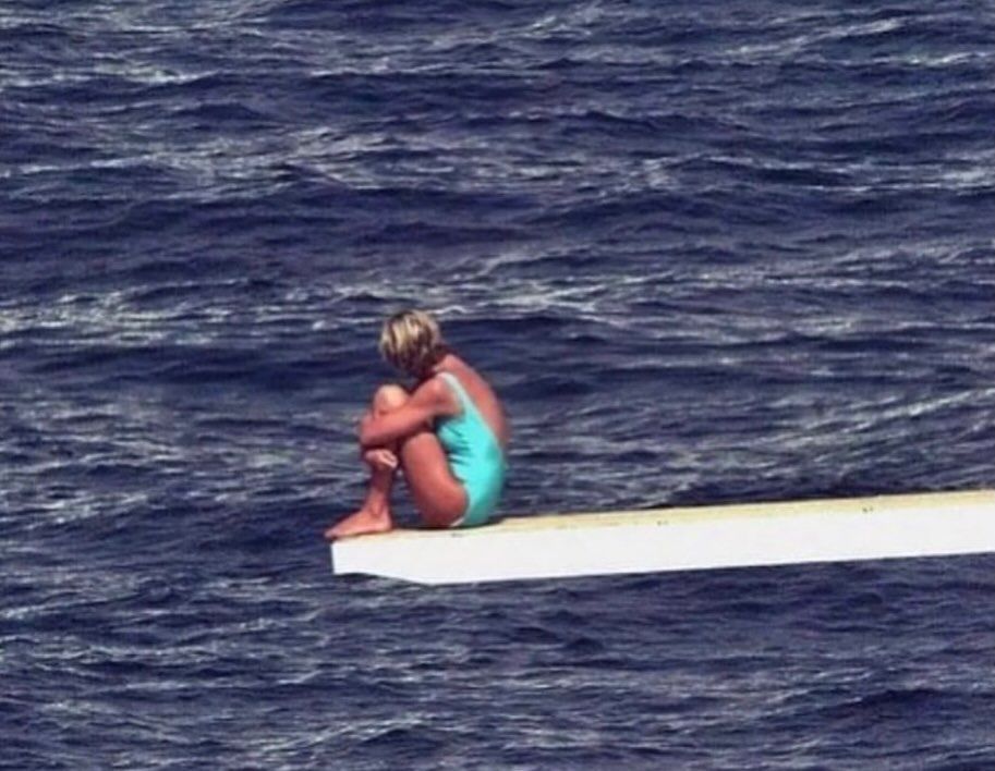 Princess Diana in her final days at Portofino, Italy (1997)