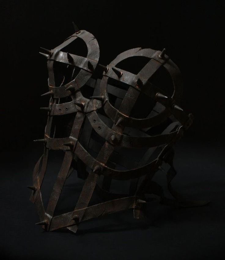 iron cage medieval corset by entity custom works