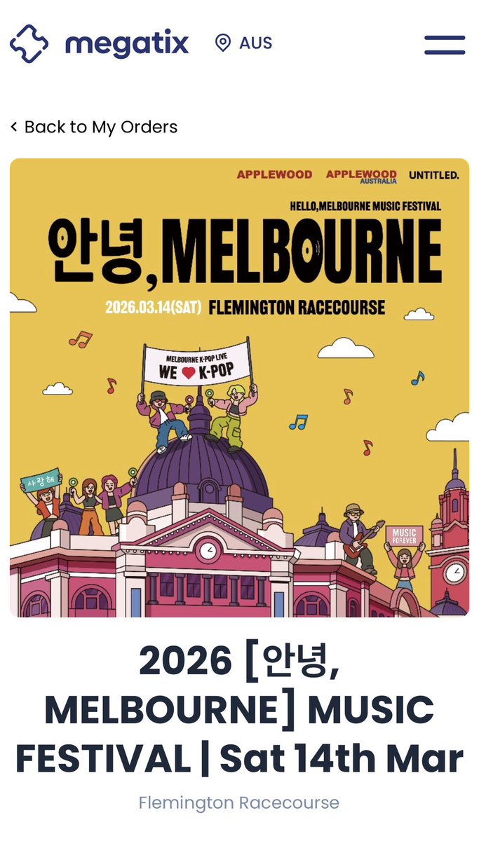 Meta_kpopstan's tweet photo. ‼️‼️APPLEWOOD FESTIVAL MELBOURNE‼️‼️

🎫SELLING 2X VIP TICKETS - AREA 2🎫

Price: $600 for two!!!!!! $300 for one!!!!!!

Willing to negotiate pricing! (Purchased both tickets for $714.90)

dm me if you’d like to purchase or if you have any questions at all https://t.co/ViFs1So5nu