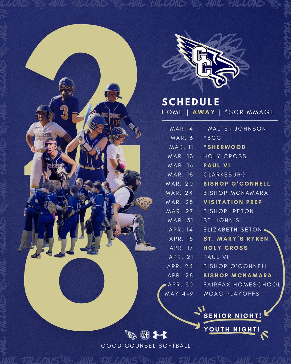 Good Counsel Softball tweet media