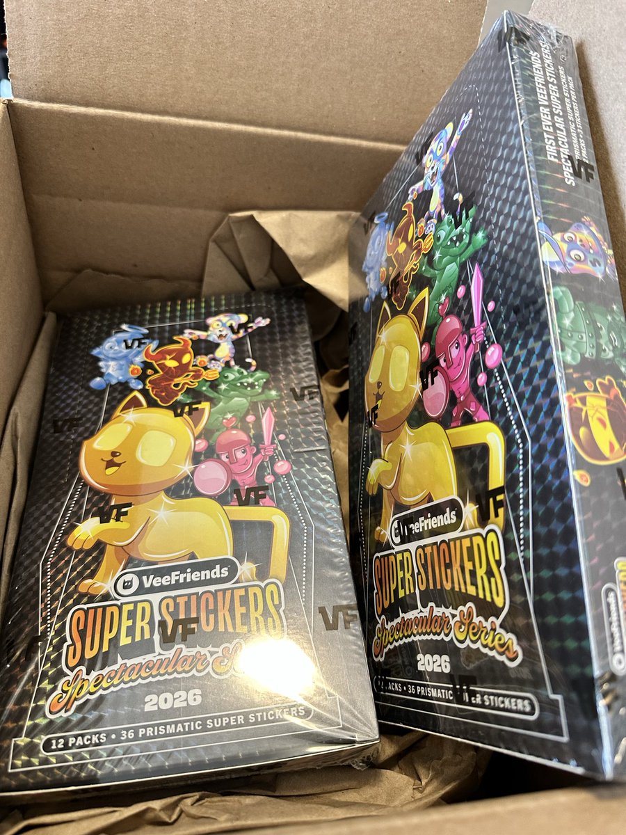 LFG finally got my sticker from <a href="/ToTheMoon_Cards/">To The Moon Cards & Collectibles</a> <a href="/TGer_01/">Tom TGer</a> <a href="/iJayRob/">iJayRob</a> 
Sooo excited to rip my first boxes! 🤯🔥 
Sadly still haven’t got my <a href="/veefriends/">VeeFriends</a> order! 🤣🤬 hopefully end of this week