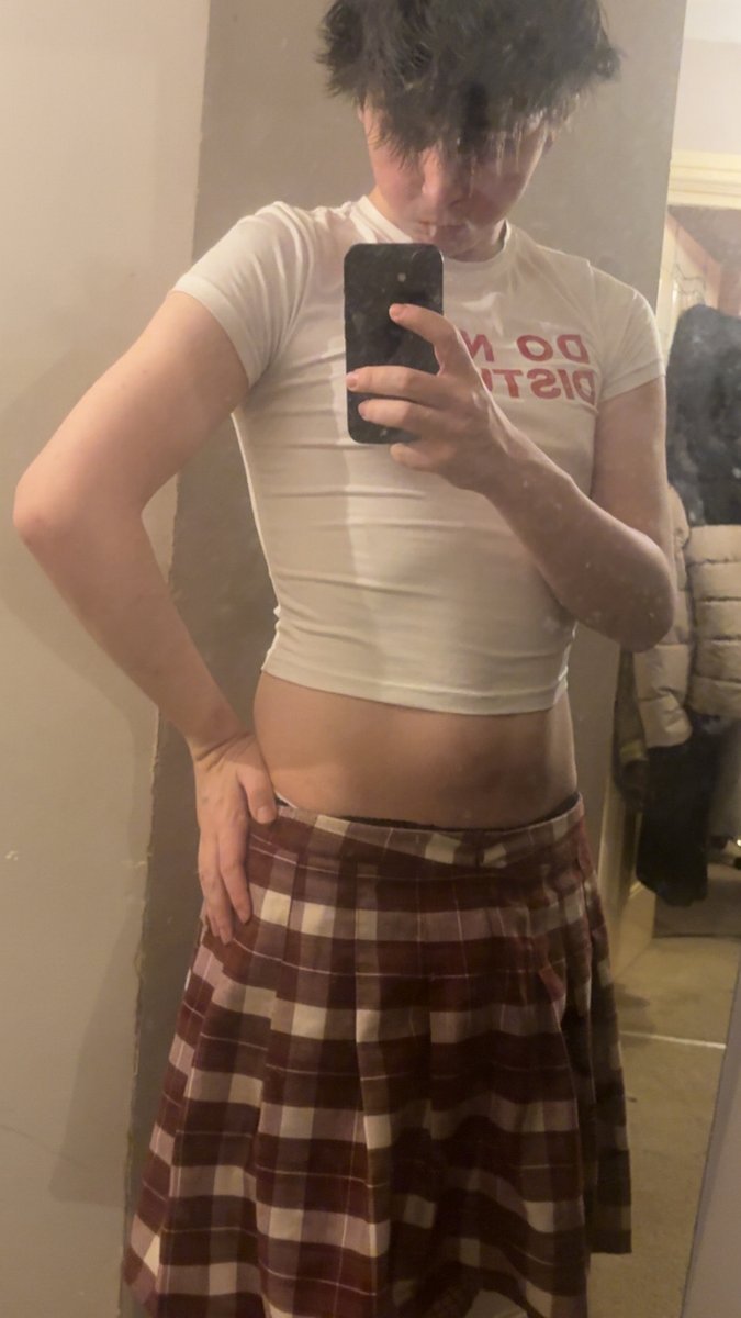 Japtzi8r's tweet photo. The essential Femboy layers am i missing something? 
#nsfwtwt #femboy #jockstrap #skirt #croptop #fishnets #bottom #submissive https://t.co/l62kB6acwL